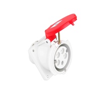 Type415X 220v-415v 16A 5pin 3P + N + E IP44 Prise montée sur panneau coudée étanche 20