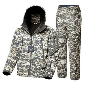 DF 004 Men Jacket And <b>Pants</b> Set 320g Polyester <b>Thermal</b> Fleece Windproof Rainproof Outdoor Wear - Product Image 2