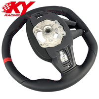 Volant en cuir et fibre de carbone personnalisé LCI adapté aux BMW G20 G2X G30 G3X G80 G82 G87 G05 G06 G07 F9X 2018-2024