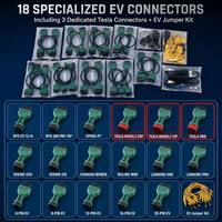 UDIAG EV-950 Solución de Diagnóstico para Vehículos Eléctricos, 18 Conectores, 74+ Marcas de Vehículos Eléctricos, Kit de Escáner para Sistema de Carga de Baterías BMS de Tesla y BYD
