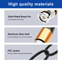 Cable Coaxial SDI RF de 100 Pies, Cable de Video Digital HDTV BNC Macho de 75 Ohm RG59, Compatible con Cámaras HD-SDI/3G/6G/4K/8K SDI