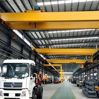 Grue à double poutre 15T à faible hauteur de plafond, modulaire VFD, déplacement fluide pour entrepôt de produits finis et de quincaillerie