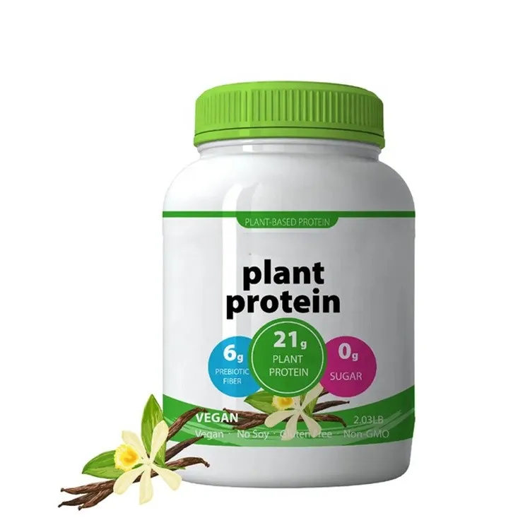 Gmp Fabriek Private Label Goede Fabrikant Voedingssupplement Beste Biologische Plantaardige Veganistische Eiwitpoeders Voor Lichaamsondersteuning