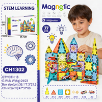 Juego de Bloques Magnéticos para Construir un Estacionamiento con Autos y Aviones de 5.5CM, Bloques de Construcción STEM Educativos, Venta al Por Mayor para Niños
