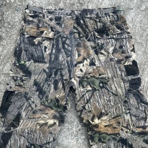 Pantalon cargo décontracté camouflage d'hiver en coton 100% coupe classique, service OEM, tricot robuste, devant plissé, fermeture éclair, imperméable pour homme - Product Image 5