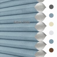 Tissu non tissé Spunlace imperméable alvéolé semi-occultant bleu clair 25 mm sur mesure [Tissu uniquement]