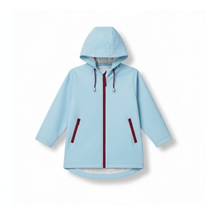 Impermeables con Capucha de PU para Niños y Niñas, Ligeros, Sólidos, Impermeables, Cortavientos, Chaquetas de Lluvia, Ropa Exterior para Uso Diario - Product Image 4