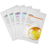 Masque en hydrogel LANBENA à la vitamine C et VA, éclaircissant, anti-taches, antioxydant, purifiant, hydratant, masque facial en feuille, masque BHA, masque pour le visage