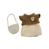Ensemble de vêtements personnalisés pour mini-poupées : sweat à capuche, pull, t-shirt, jupe en polyester, accessoires de tenue pour jouets en peluche, unisexe