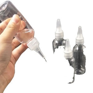 100ml Pet Cosmetic Plastic Twist Top Cap <b>Squeeze</b> Packaging Applicator Hair Oil <b>Bottle</b> - Product Image 3