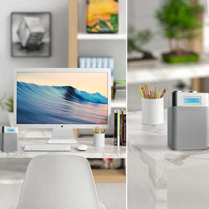 Compact Design Desktop Factory DAB FM <b>Digital</b> Radio LCD Display BT MP3 Player Radio Audio Speaker SD Card Slot Home Office Use - Product Image 6