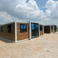 Maison conteneur extensible durable de 20 pieds, bâtiment modulaire préfabriqué portable pour abri de jardin et local de rangement
