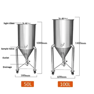 100L 2000L 3000L 5000L Jacketed Beer Fermentation Vessel For Sale