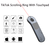 Souris Air sans fil avec pointeur laser, télécommande de présentation, pavé tactile et défileur de vidéo court pour téléphone, tablette et ordinateur portable