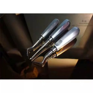 Elevadores Dentales Wanxiang Huachuang de Acero Inoxidable para Puntas de Ápice Radicular, Instrumentos Quirúrgicos Rectos y Curvos, Modelo Pequeño - Product Image 1