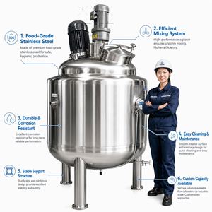 Reactor de tornillo sin fin de laboratorio Ace 100L 200L 300L 500L para pirólisis rápida de biomasa, tanque de acero inoxidable de doble camisa - Product Image 5
