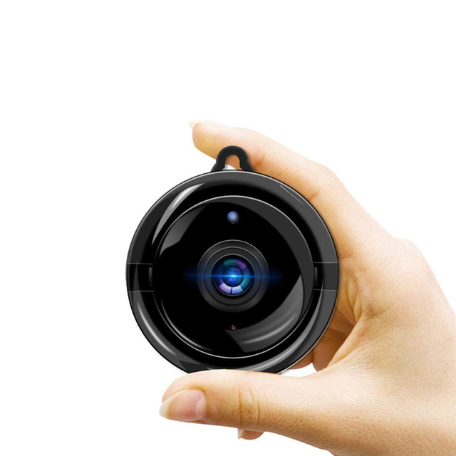 1080p Wi-Fi Mini Camera with Two-Way Voice Night Vision Wide Angle Motion Detection-New Upgrade for Indoor and Outdoor Use