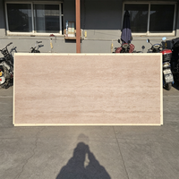 Panel Dinding Travertine Batu Asli Batu Fleksibel MCM Veneer Lunak Buatan Tiruan Lembaran Pelapis Papan