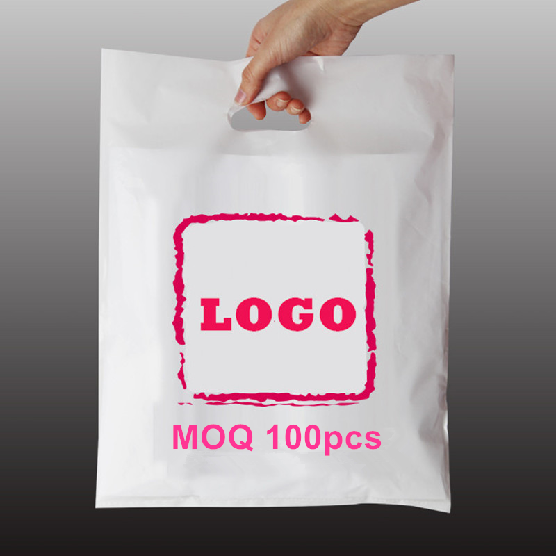 Logo personnalisé sac à provisions en plastique biodégradable faisant la machine emballage sacs en plastique avec logos