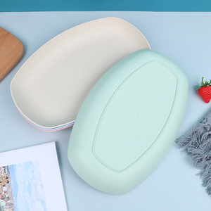 ชุดจานอาหารสำหรับงานเลี้ยงอาหารค่ำแบบทันสมัยทำจากฟางข้าวสาลีทรงสี่เหลี่ยมหนาสำหรับ<span class=keywords><strong>ปลา</strong></span>นึ่ง - Product Image 4