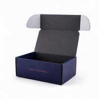Boîte d'expédition en carton ondulé recyclable, personnalisée et imprimée, pour l'emballage de vêtements, de chaussures et de produits par abonnement, vente en gros