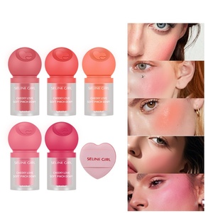 Cute Face Brightener with Fur Brush Liquid <b>Blush</b> Natural Blood Tone Cream Blusher for Women Girls Gifts - Product Image 6