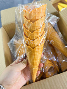 Simulation Ice Cream Crispy Cone Model Realistic Waffle Hollow Fake Food Photo Prop Display Decoration Dessert Shop Pvc Plastic - Product Image 6