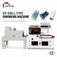 HAOYUAN HY-550 Tunnel de thermoscellage automatique de type L avec convoyeur de sortie pour lingettes, machine de rétraction intelligente de type L