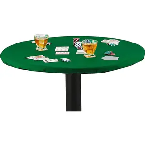 定制扑克桌毛毡牌游戏盖桌布弹性贴合方形36x36和圆形毛毡桌布