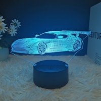 Prix de gros Lampe de nuit à image flottante 3D en acrylique et ABS personnalisable pour jardin