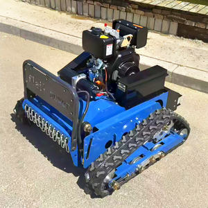 Новый гусеничный робот Flail Mover машина с дистанционным управлением не требует обслуживания, газонокосилка, газонокосилка с настраиваемыми цветными логотипами - Product Image 6