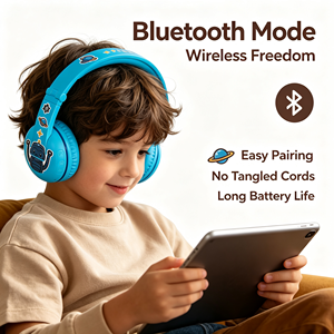 Auriculares Bluetooth BuddyPhones para niños, auriculares inalámbricos con límite de volumen SafeAudio para viajes de estudio, auriculares estéreo sin BPA - Product Image 1