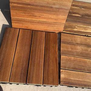 Baldosas de Madera Carbonizada para Exterior, Suelo de Madera para Patio, Madera Natural con Base de PE - Product Image 5