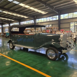 Voiture électrique classique vert foncé, fournisseur chinois, véhicule vintage écologique à énergie nouvelle, automobile rétro populaire - Product Image 6