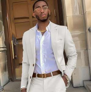 ชุดสูท2ชิ้นของผู้ชายลาเวนเดอร์ชุดสูทชายหรูหรา XS-6XL สูททักซิโด้เจ้าบ่าวแต่งงานสูท - Product Image 2