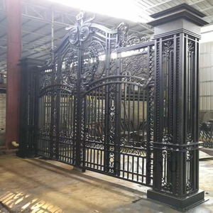 Puerta <span class=keywords><strong>de</strong></span> <span class=keywords><strong>hierro</strong></span> forjado corrediza <span class=keywords><strong>de</strong></span> Villa automática nueva <span class=keywords><strong>de</strong></span> fábrica italiana ajustable personalizada - Product Image 4