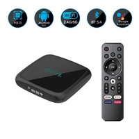 Android 13 TV Box Smart ONN 4K Quad Core con Control Remoto por Voz, Compatible con Allwinner H313, 16GB EMMC, BT 5.0, Set Top Box