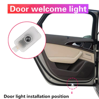 Lumière de bienvenue pour SUBARU, projecteur de logo de porte de voiture, lumière laser LED pour porte de voiture