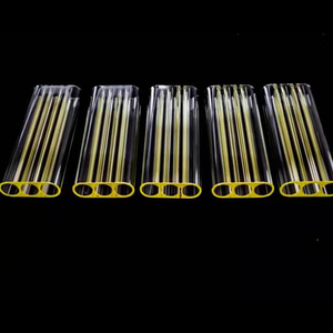 Ba boretwo-Bore pha tạp thủy tinh thạch anh hợp nhất silica rõ ràng pha tạp thạch anh Laser khoang lọc dòng chảy Ống - Product Image 4