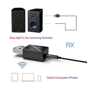 Adaptateur 2 en 1 USB Amplificateur <span class=keywords><strong>audio</strong></span> de voiture Ordinateur TV <span class=keywords><strong>casque</strong></span> <span class=keywords><strong>sans</strong></span> <span class=keywords><strong>fil</strong></span> BT 5.0 émetteur récepteur - Product Image 5