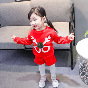 Mayoristas de Ropa Infantil en Tirupur, Camiseta Infantil con Mangas Elásticas con Estampado de Animales y Leggings de Spandex Sublimados Personalizados - Product Image 4