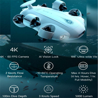 Fifish 100m sous-marin Mini Rov Robot détecteur de poisson Drone 4K caméra RC FPV Drone moteur 6 axes VR pêche Drone avec bras