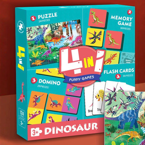 Set di Giochi Puzzle 4 in 1 Personalizzato EPT, Gioco di Memoria, Puzzle, Carte Flash, Puzzle Educativi per Bambini - Product Image 2
