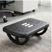Reposapiés de Oficina Antideslizante, Soporte para Piernas, Reposapiés para Debajo del Escritorio, Ideal para Cruzar las Piernas, Reposapiés Bajo con Masaje