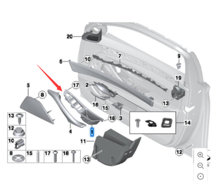 <span class=keywords><strong>51417225877</strong></span> Adecuado para BMW Serie 5 F18 Reposabrazos de puerta e interruptor de elevación conjunto de 7 piezas gris - Product Image 4