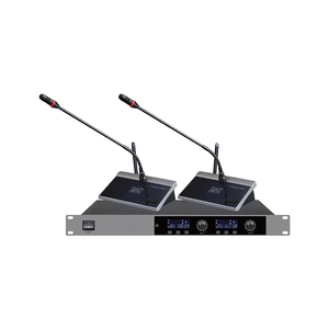 Vd9008 Chuyên nghiệp UHF không dây cổ ngỗng hội nghị Hệ thống <span class=keywords><strong>microphone</strong></span> 8/4/2 kênh Lavalier âm thanh cho phòng họp XLR - Product Image 3