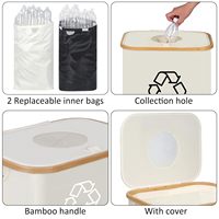 Bacs de recyclage de bouteilles personnalisés, conteneur de collecte de bouteilles à dépôt, panier à linge pliable pour la cuisine et la salle de bain