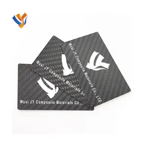 Custom 100% Real Carbon Fiber Business Card Name Card Ultra-thin Carbon Fiber Sheet With Custom Logo Silkscreen Printing