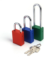 Cadenas de sécurité de haute qualité en alliage d'aluminium antirouille, couleur, antivol, pour porte de bureau, cylindre en laiton massif, clé
