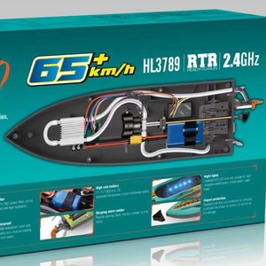 <span class=keywords><strong>Bateau</strong></span> télécommandé Heng Long 3789 47cm avec moteur brushless, batterie lithium 11.1V, vitesse maximale 65km/h, longue portée, jouet <span class=keywords><strong>radiocommandé</strong></span> RC 2026 - Product Image 6